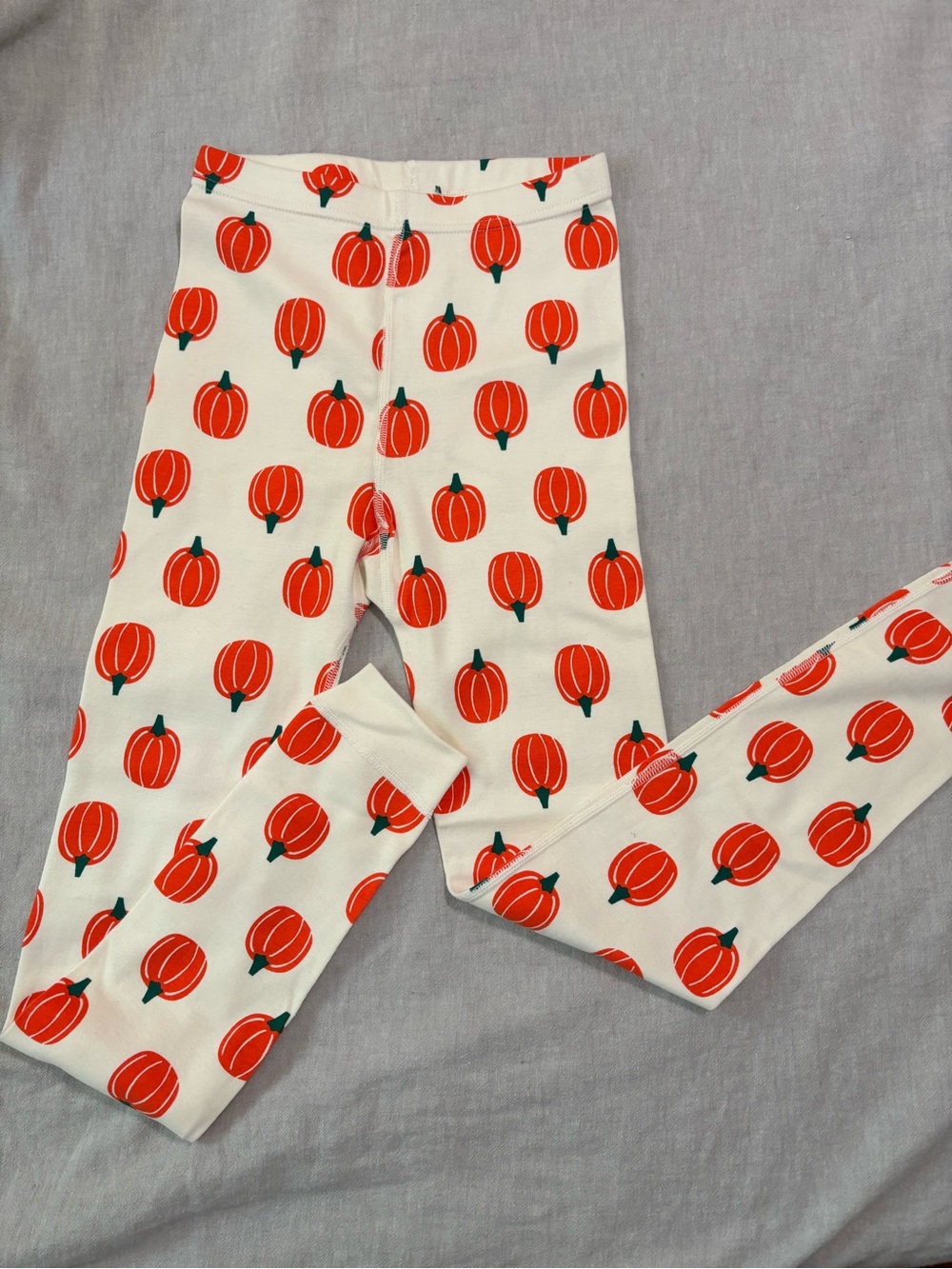 Hanna Andersson Kids Pajama Pants with Orange Pumpkin Print NWOT